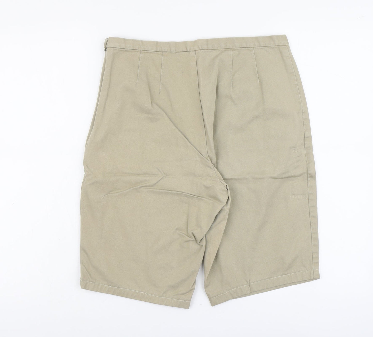 Gap Womens Beige Cotton Bermuda Shorts Size 8 L11 in Regular Zip
