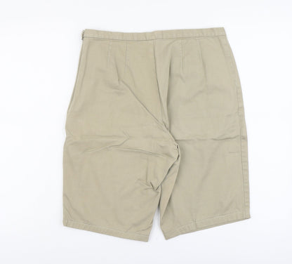 Gap Womens Beige Cotton Bermuda Shorts Size 8 L11 in Regular Zip