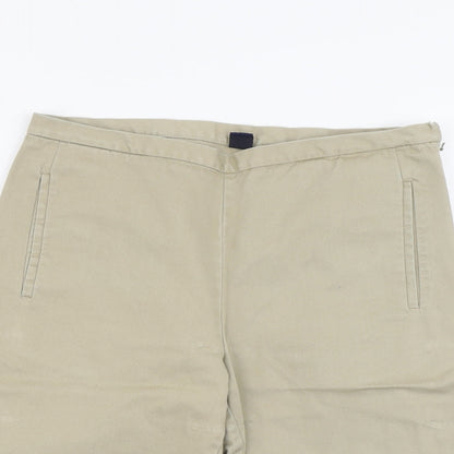 Gap Womens Beige Cotton Bermuda Shorts Size 8 L11 in Regular Zip