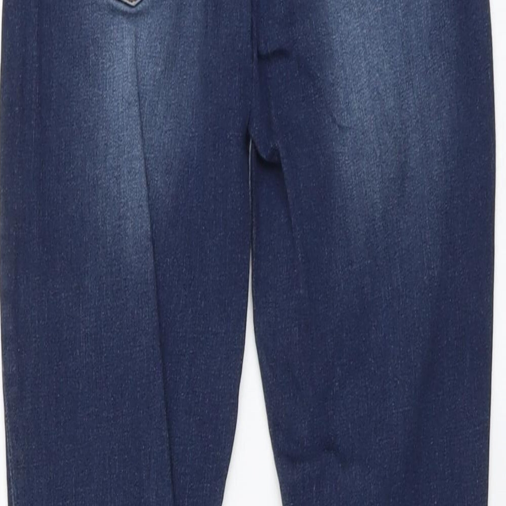 Just Fab Womens Blue Cotton Skinny Jeans Size 26 in L28 in Regular Button