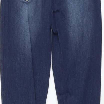 Just Fab Womens Blue Cotton Skinny Jeans Size 26 in L28 in Regular Button