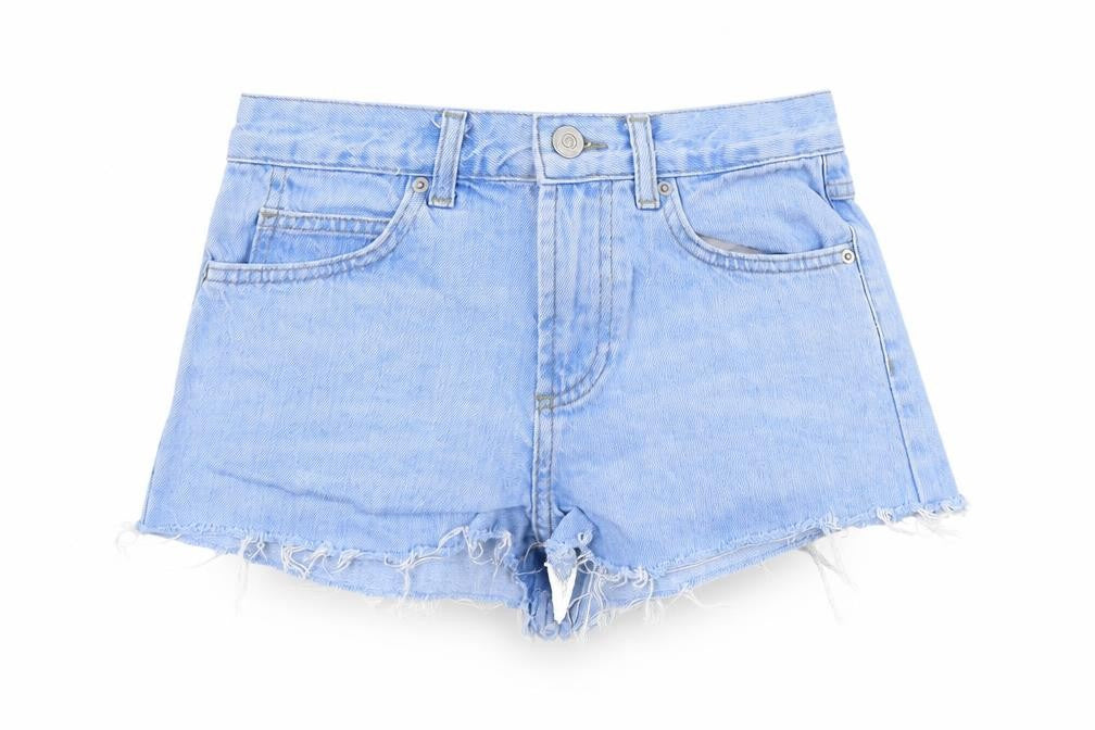 Womens UK Size 6 Topshop Regular Fit Cut-Off Shorts