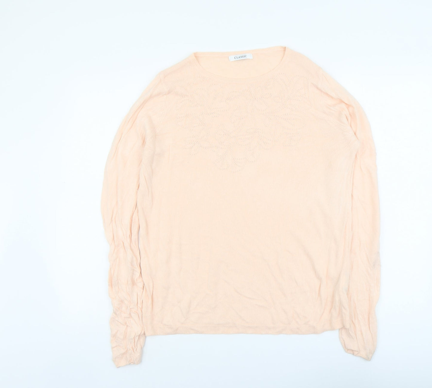 Womens UK Size 14 Marks and Spencer Pink Pullover Jumper