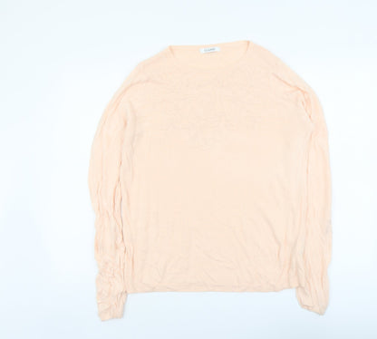 Womens UK Size 14 Marks and Spencer Pink Pullover Jumper