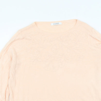 Womens UK Size 14 Marks and Spencer Pink Pullover Jumper