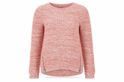 Coache Womens Pink Round Neck Acrylic Pullover Jumper Size 2XS
