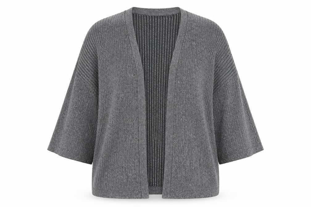 Womens UK Size 10 Atmosphere Silver Cardigan Jumper