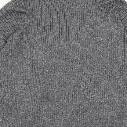 Atmosphere Womens Silver V-Neck Viscose Cardigan Jumper Size 10