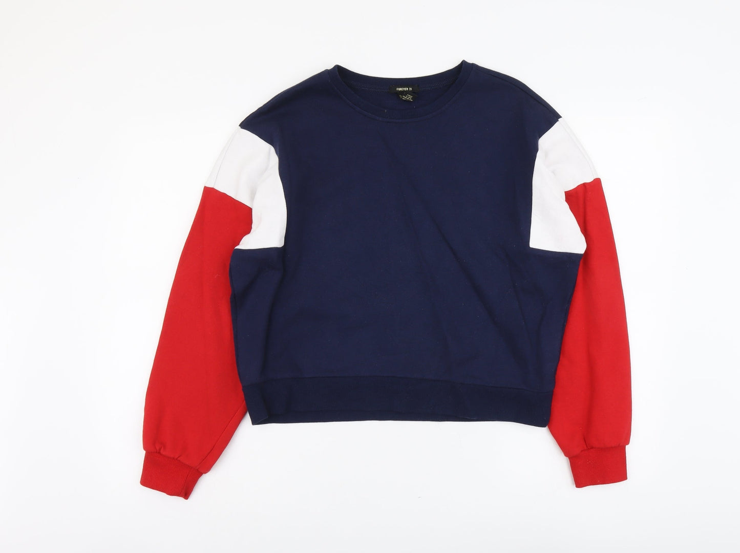 Womens UK Size S FOREVER 21 Multicoloured Pullover Sweatshirt