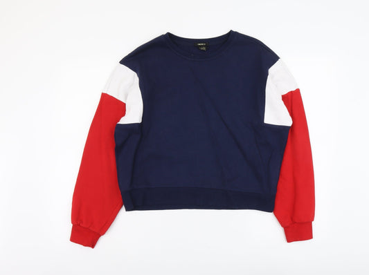 Womens UK Size S FOREVER 21 Multicoloured Pullover Sweatshirt