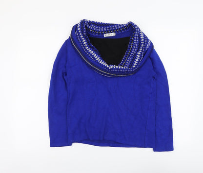 Womens UK Size S Lizzi Blue Pullover Jumper