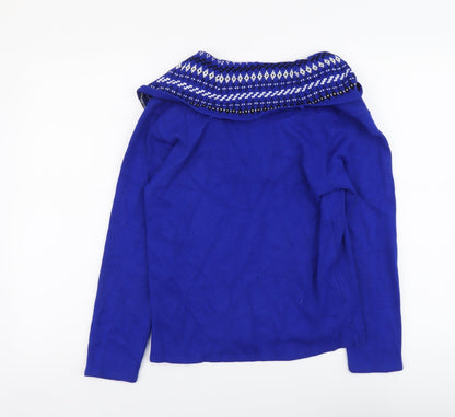 Womens UK Size S Lizzi Blue Pullover Jumper