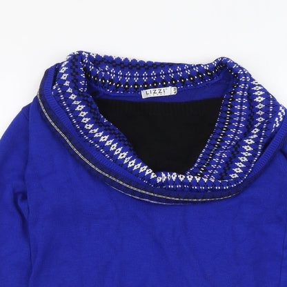 Womens UK Size S Lizzi Blue Pullover Jumper
