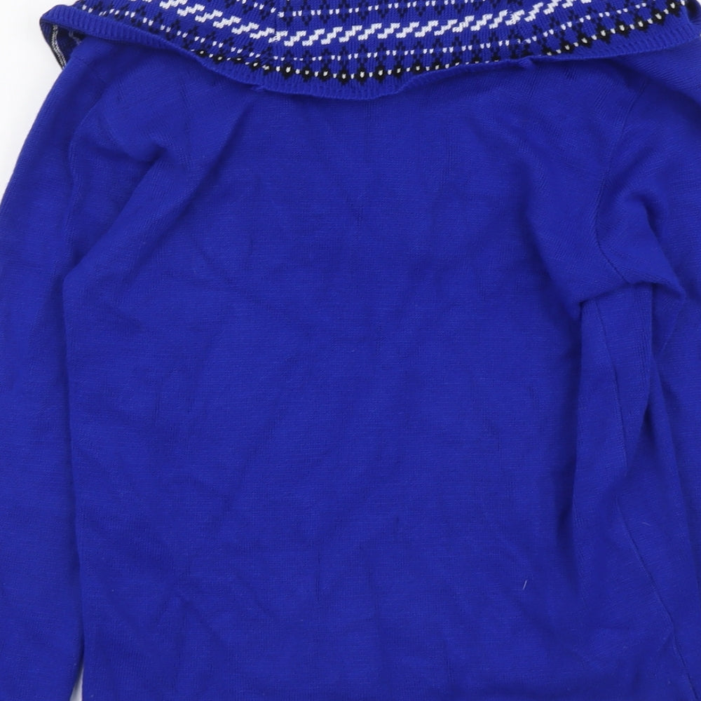 Womens UK Size S Lizzi Blue Pullover Jumper