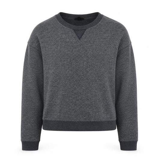 Topshop Womens Grey Cotton Pullover Sweatshirt Size 10 Pullover