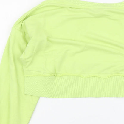 Primark Womens Green Cotton Pullover Sweatshirt Size 2XS Pullover