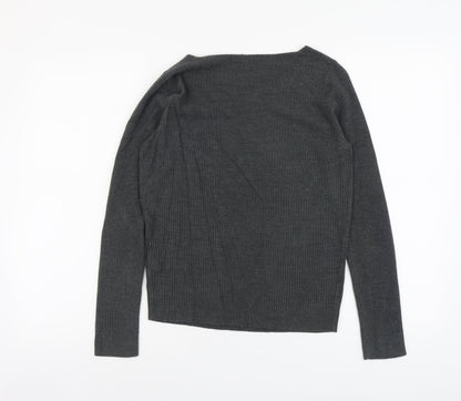 Womens UK Size 8 Marks and Spencer Grey Pullover Jumper