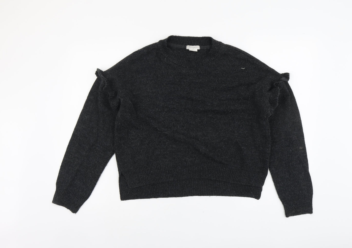 Womens UK Size S Cooperative Grey Pullover Jumper