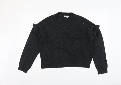 Womens UK Size S Cooperative Grey Pullover Jumper
