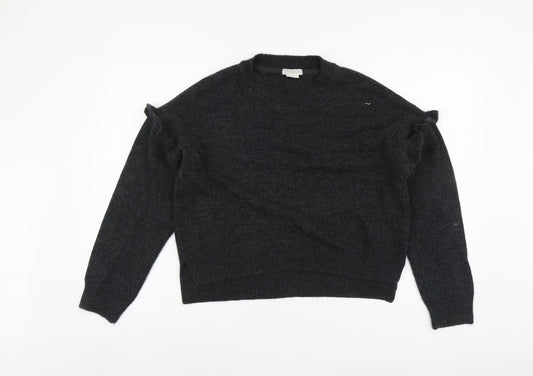 Womens UK Size S Cooperative Grey Pullover Jumper