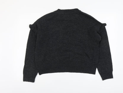 Womens UK Size S Cooperative Grey Pullover Jumper