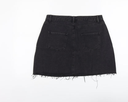 Womens UK Size 32 in Preworn Mini Denim Skirt