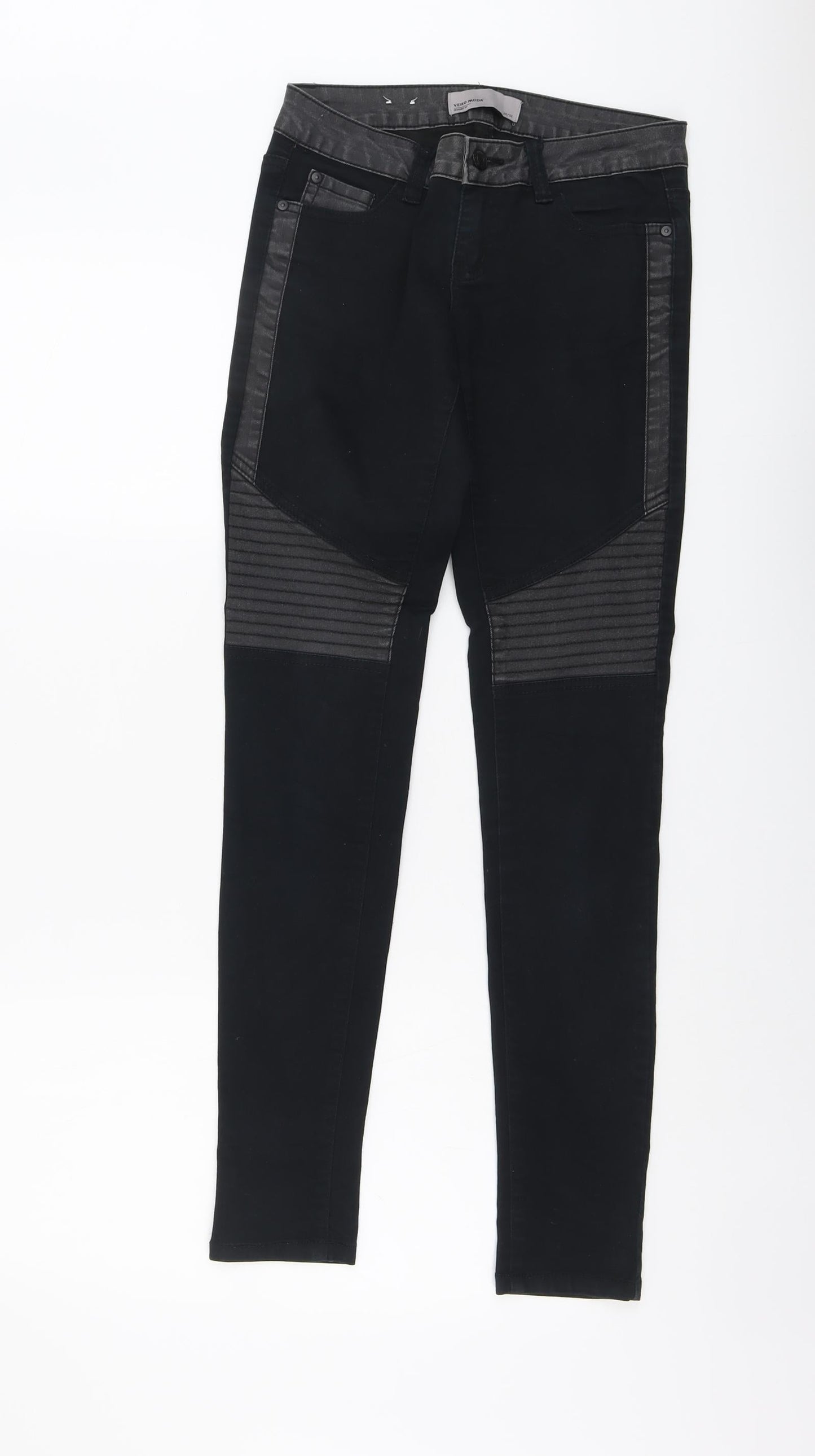 Womens UK Size 26 in VERO MODA Regular Fit Skinny Black Jeans