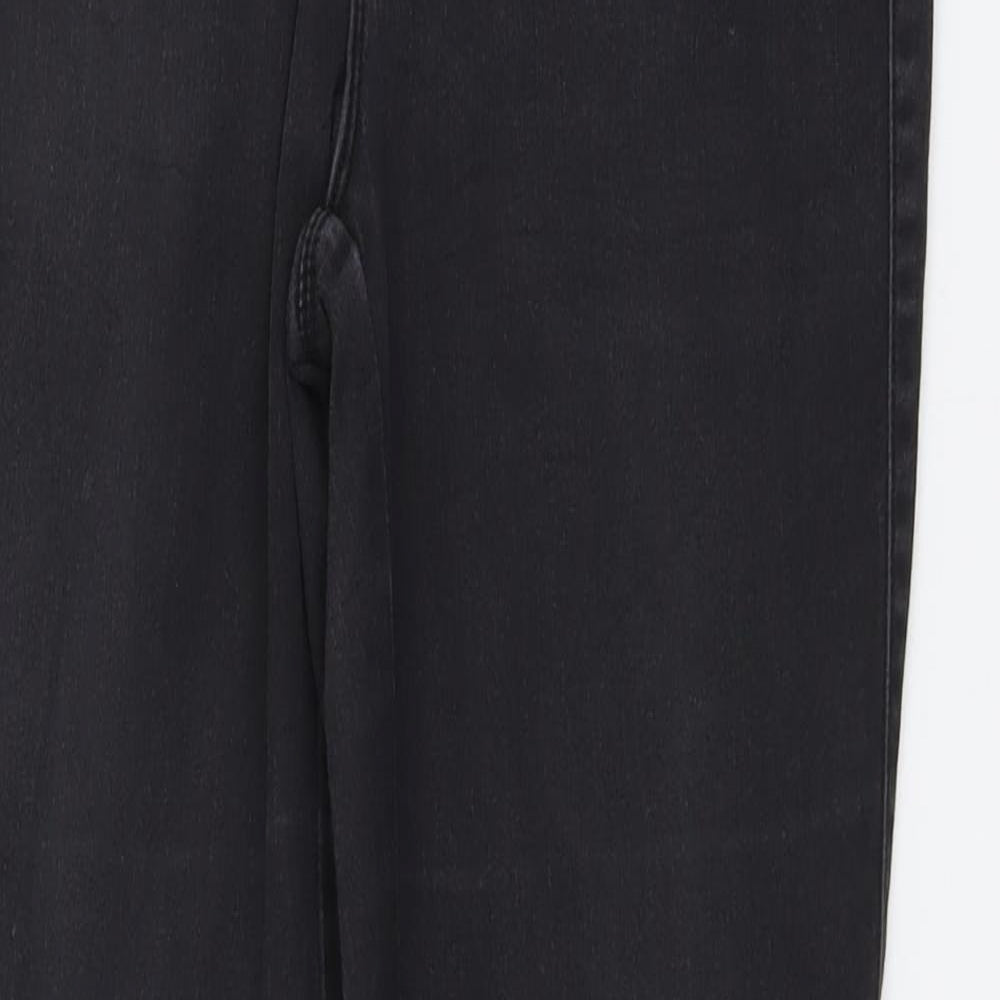 Only Womens Grey Cotton Skinny Jeans Size XL L32 in Regular Button