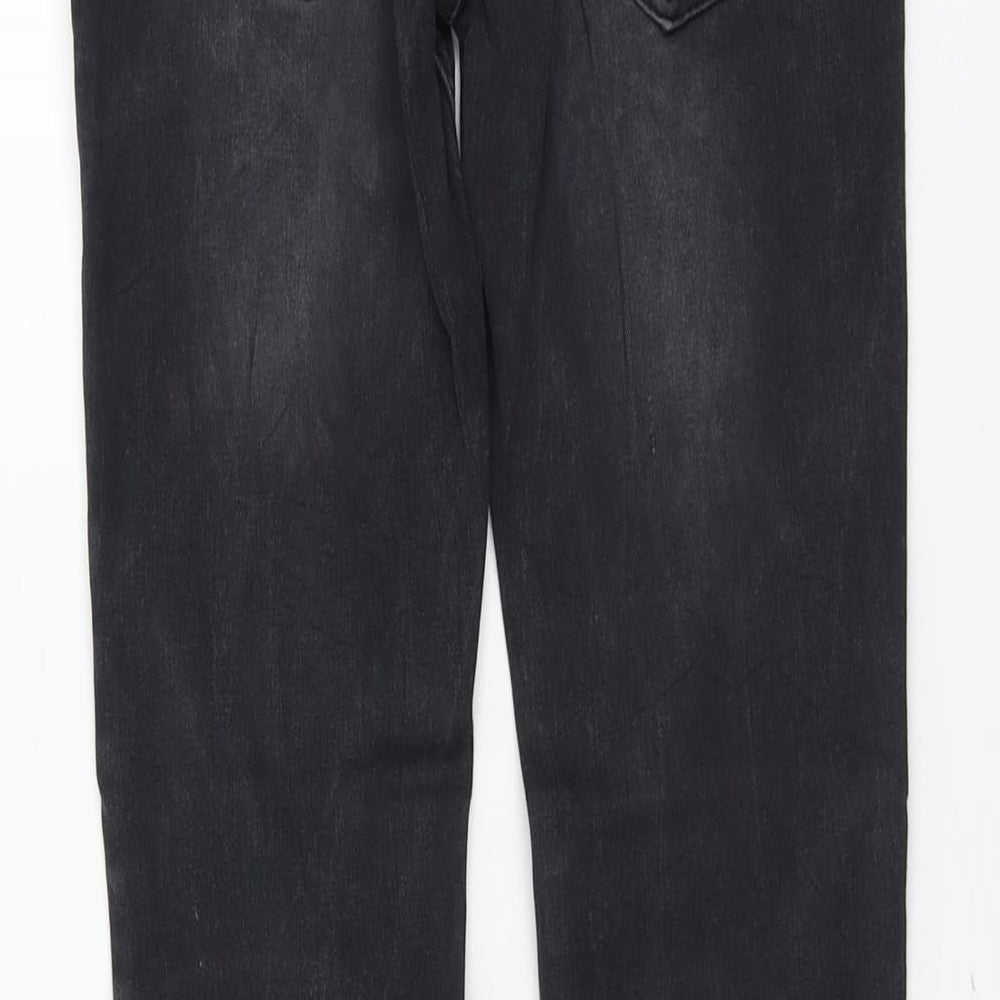 Annule Womens Grey Cotton Skinny Jeans Size 28 in L31 in Regular Button