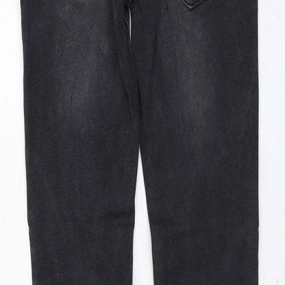 Annule Womens Grey Cotton Skinny Jeans Size 28 in L31 in Regular Button