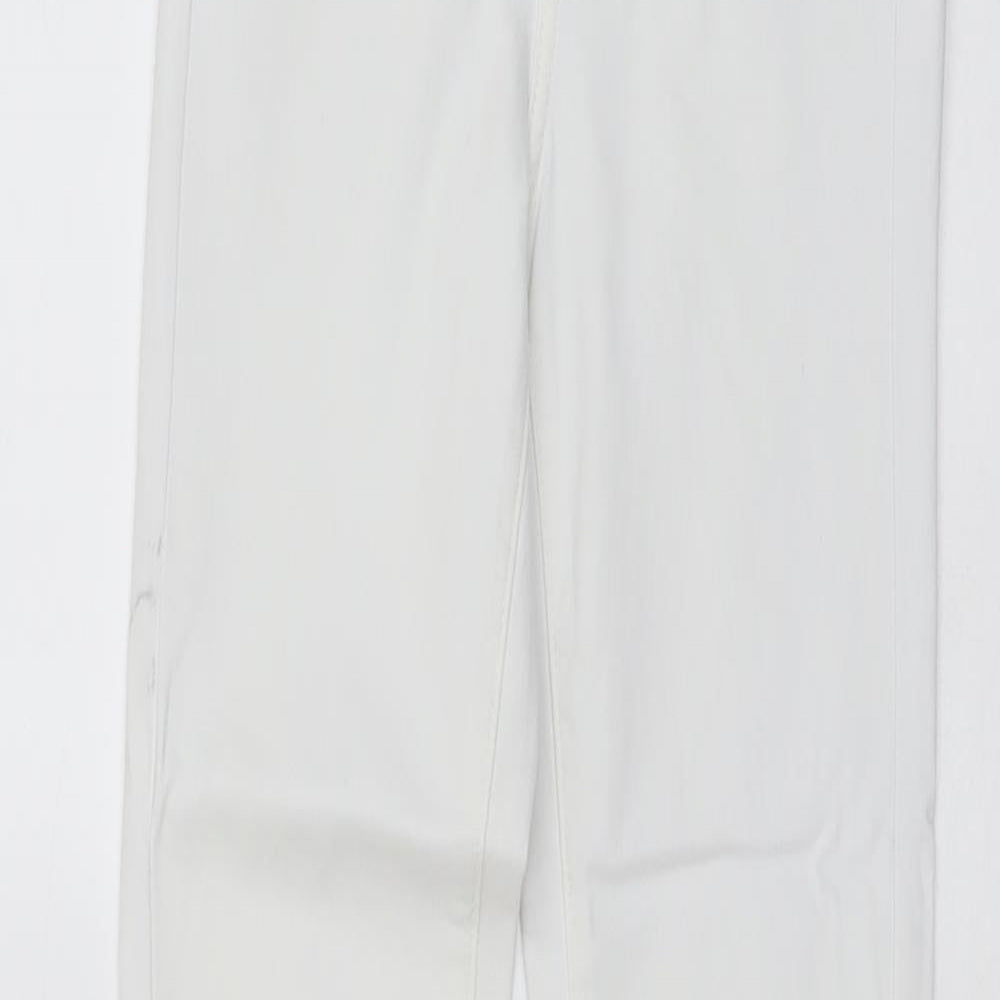 Womens UK Size 6 Toxik3 Regular Fit Skinny White Jeans