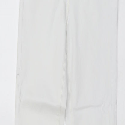 Womens UK Size 6 Toxik3 Regular Fit Skinny White Jeans