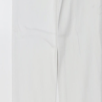 Womens UK Size 6 Toxik3 Regular Fit Skinny White Jeans