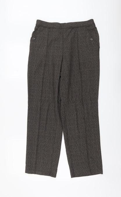 Womens UK Size 12 Marks and Spencer Regular Fit  Brown Trousers