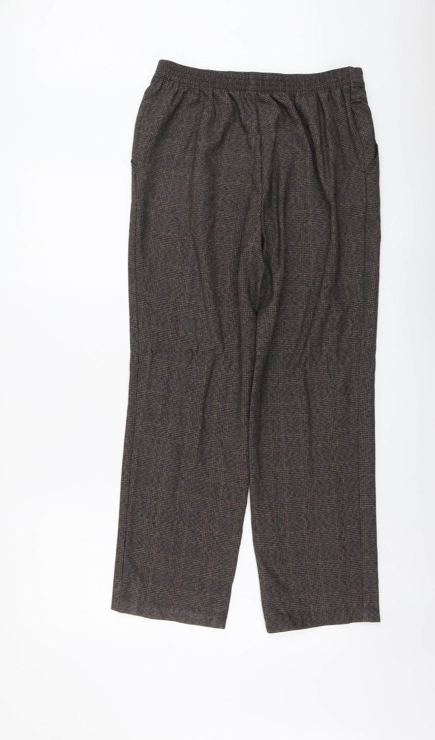 Womens UK Size 12 Marks and Spencer Regular Fit  Brown Trousers