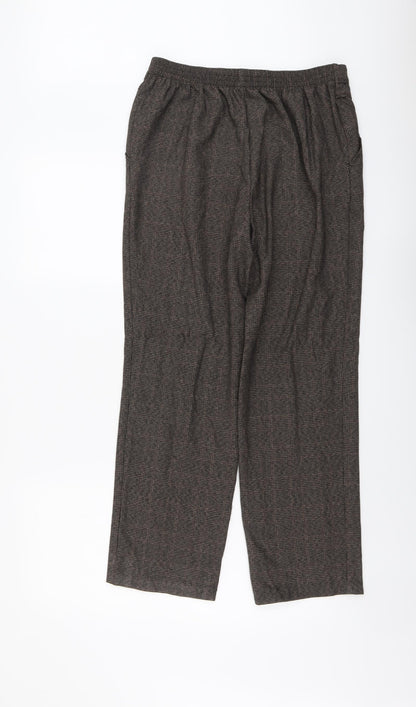 Womens UK Size 12 Marks and Spencer Regular Fit  Brown Trousers