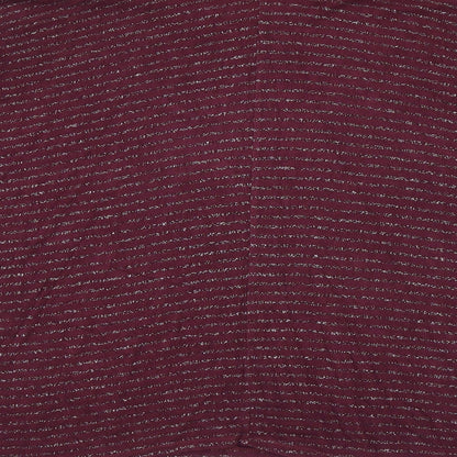 Suzy D Womens Purple Striped Viscose Basic T-Shirt Size M Round Neck