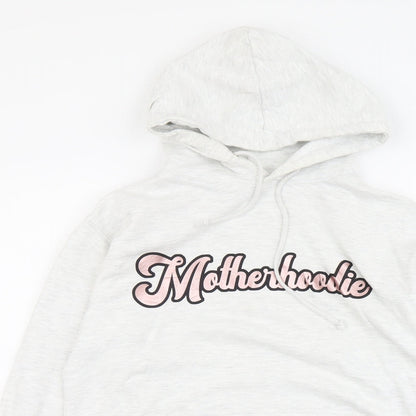 Preworn Womens Grey Cotton Pullover Hoodie Size S Pullover