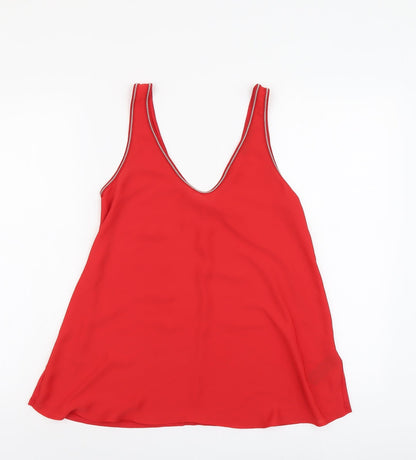 Womens UK Size 8 Marks and Spencer Red Basic Tank
