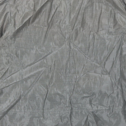 Sandra Pabst Womens Silver Polyester Basic Button-Up Size M Collared