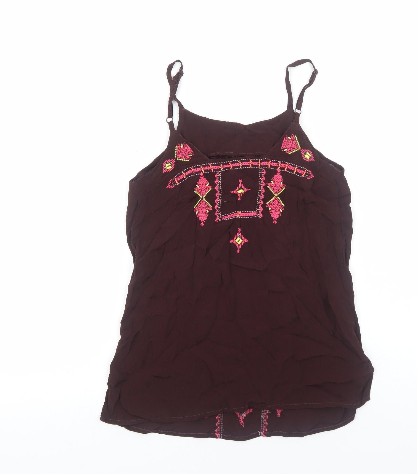 Womens UK Size 10 Monsoon Brown Camisole Tank