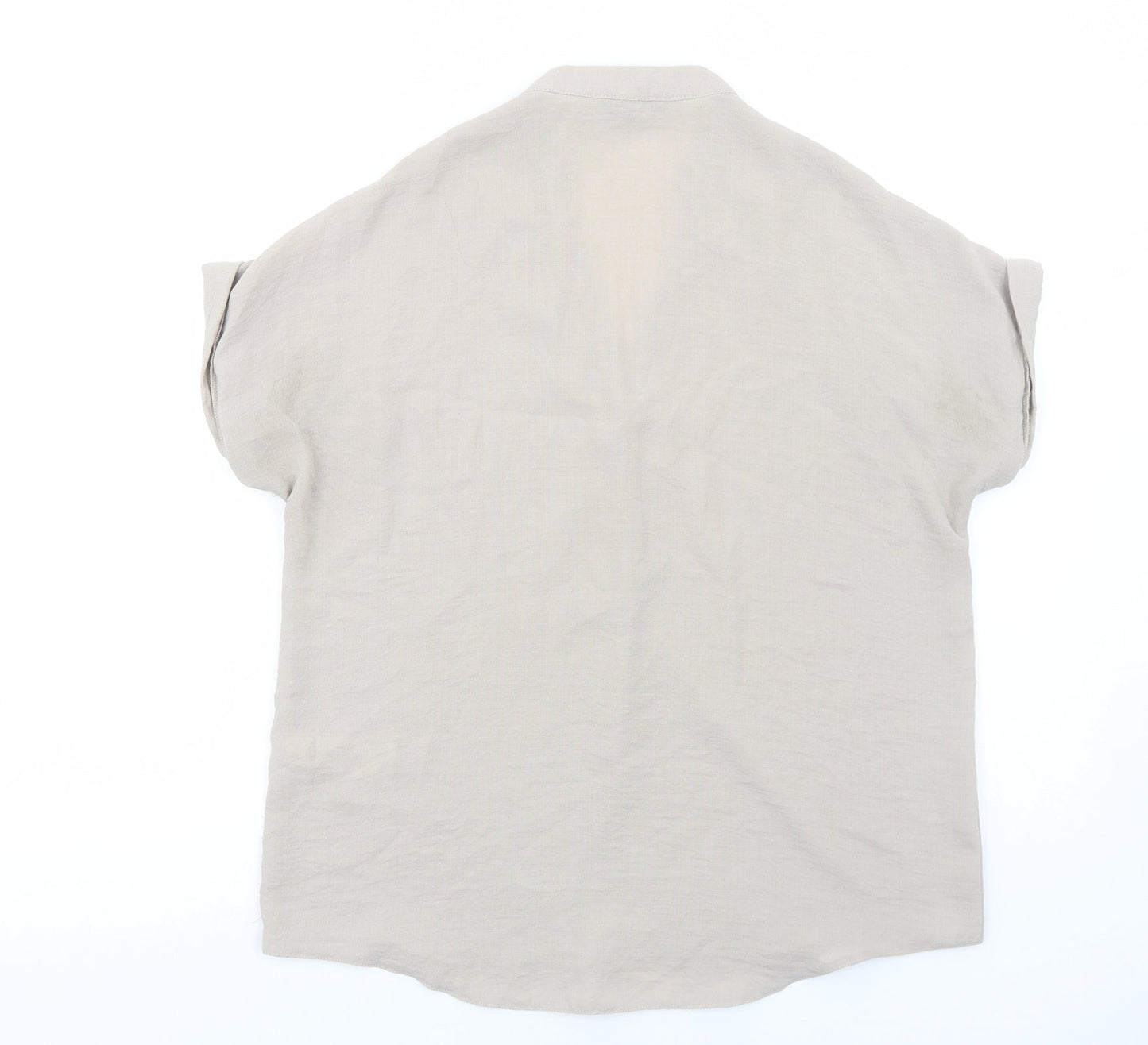 Womens UK Size 8 New Look Brown Basic Blouse