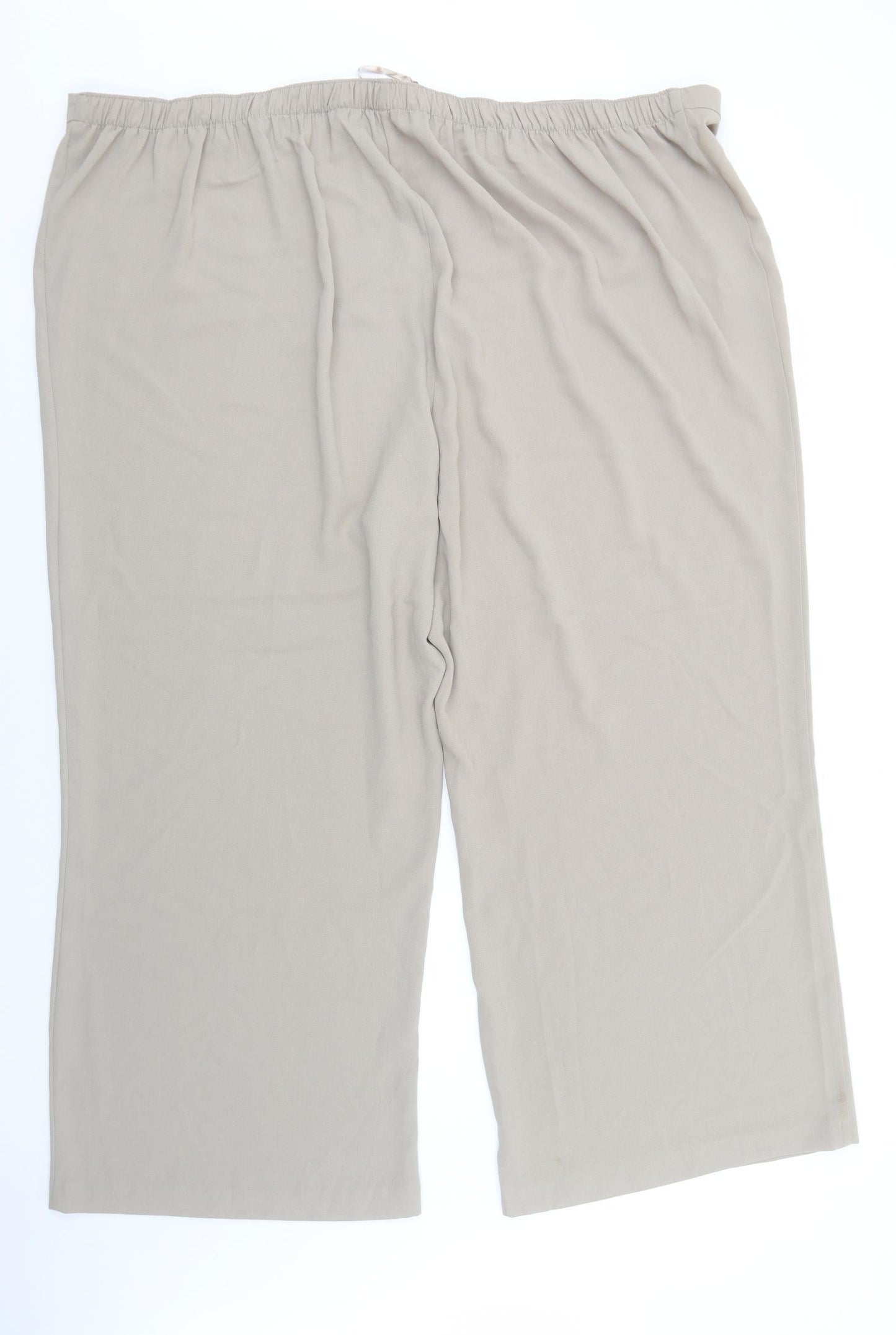 E-vie Womens Beige Polyester Cropped Trousers Size 32 Regular