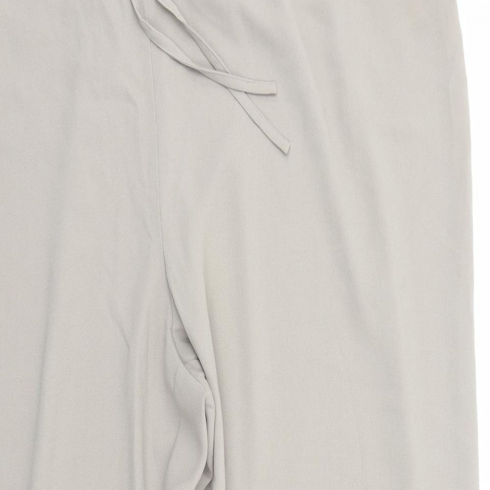 E-vie Womens Beige Polyester Cropped Trousers Size 32 Regular