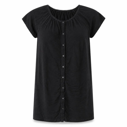 Seraphine Womens Black Viscose A-Line Size S Scoop Neck Pullover