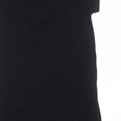 Seraphine Womens Black Viscose A-Line Size S Scoop Neck Pullover