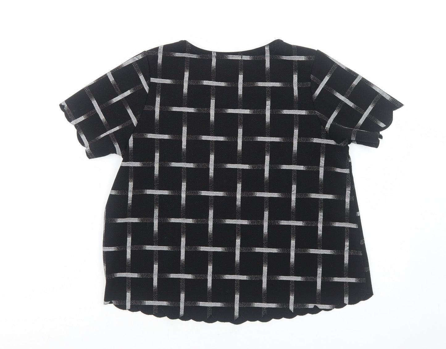Womens UK Size 6 New Look Black Basic T-Shirt
