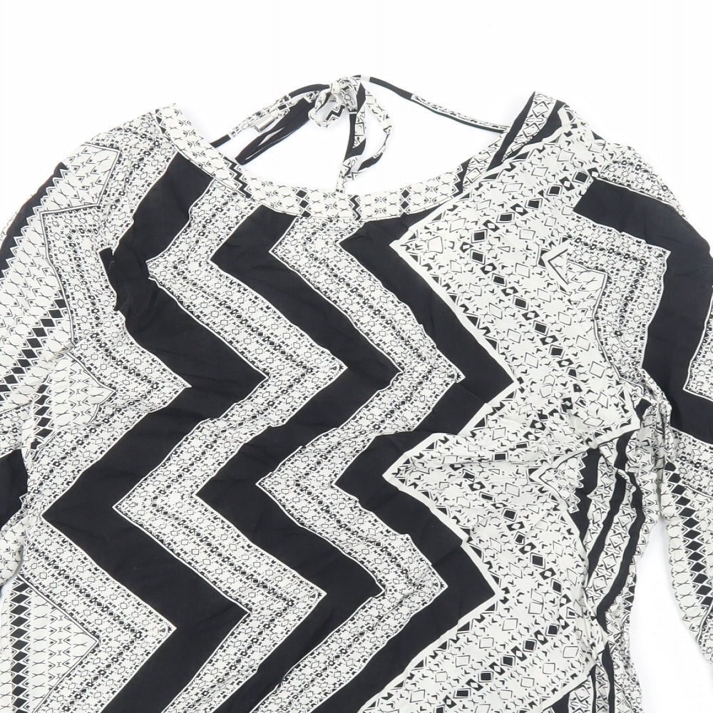 Womens UK Size M VILA White Basic Blouse