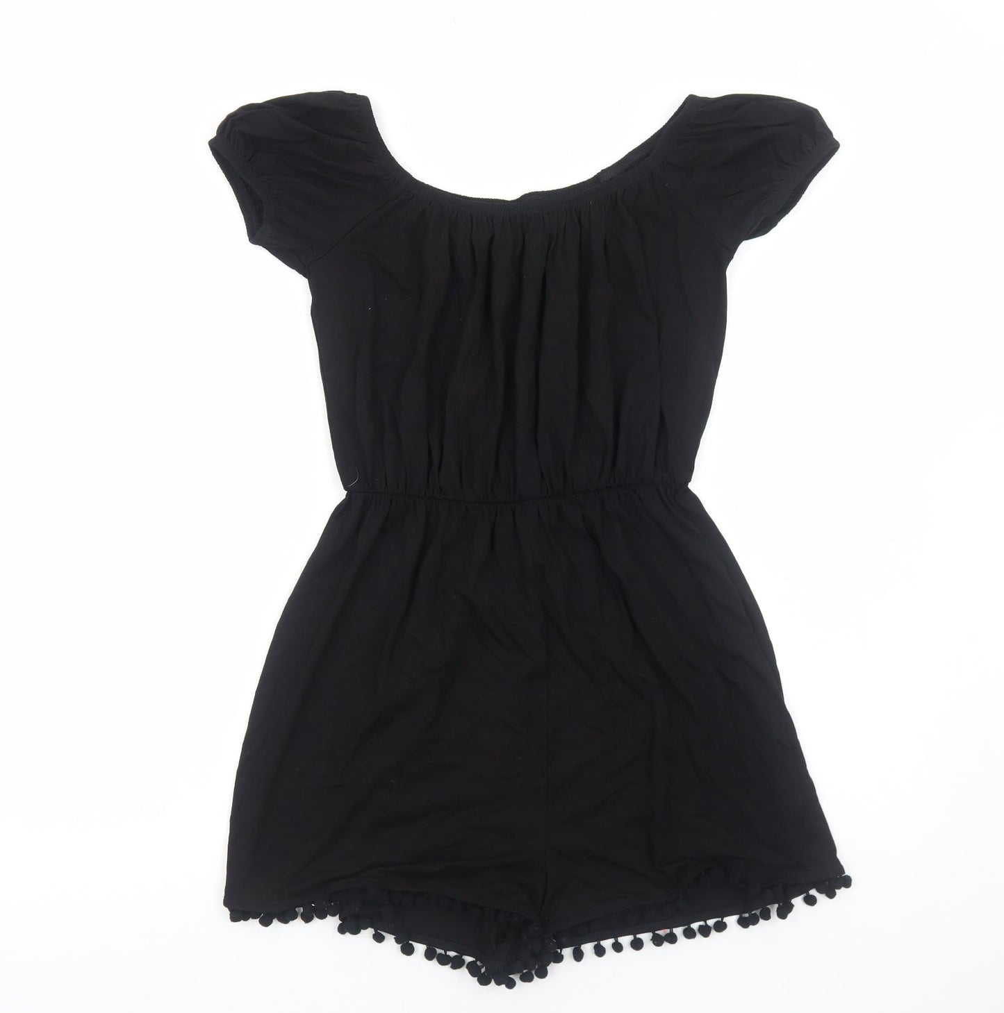 Womens UK Size 8 ASOS One-Piece Black Playsuit