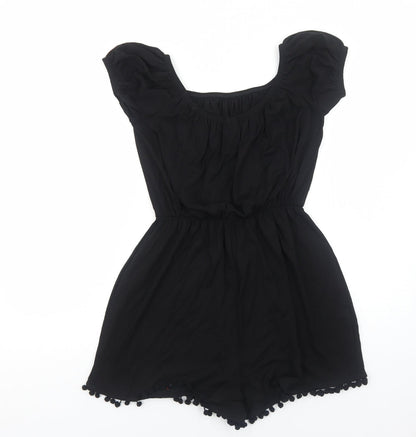 Womens UK Size 8 ASOS One-Piece Black Playsuit